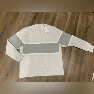 New Nike Dri-Fit Long Sleeve Golf Pullover Gray DH1266-025 Men Size L